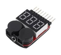 OATIPHO Comprobador Digital de Voltaje para Baterías Lipo 1-8S con Alarma Sonora y Monitor Voltaje Herramienta de Comprobación de Capacidad para Batería de de Litio Uso Compacto para