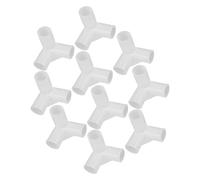 OATIPHO Conectores de Plástico para Zapatero 10 Piezas, Triple Vía para Barra de Armario de 25 Mm, Accesorios de Herrajes para Muebles, Piezas de Repuesto para Almacenamiento en Armarios