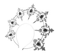 OATIPHO Coro Barroco De Diosa Para Fiesta y Cosplay Diadema Elegante De Lolita Accesorio De Cabello Decorativo Brillantes Para Banquetes y Eventos Especiales