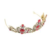 OATIPHO Coroa de Novia Retro con Rhinestones Adorno para Bodas y Cumpleaños Tiara de Único para Fiestas y Desfiles