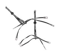 OATIPHO Correa Ajustable Barbilla del Casco de Seguridad 33,5 Cm Negra, 2 Piezas, Repuesto Compatible con Cascos de Construcción, Sistema de Bloqueo Rápido para Protección Industrial