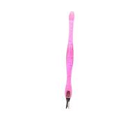 OATIPHO Cortador De Cutículas y Tenedor De Muerta De Inoxidable Herramienta Doble Para Manicura y Pedicura Para Profesional y Casa Color Rosa