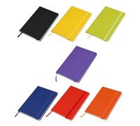 OATIPHO Cuadernos A6 de Bolsillo 7 Unidades Libreta Pequeña con Tapa Dura Papel Rayado Cierre con Banda Elástica Paquete Multicolor para Escuela y Oficina