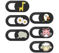 OATIPHO Cubiertas para Cámaras de Portátiles 6 Piezas Protector de Privacidad ABS Resistente Tamaño Pequeño y Portátil para Laptops Tablets y Teléfonos Móviles Funda Práctica para