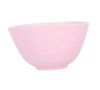 OATIPHO Cuenco De Silicona Anticaída Sin Olor, Tazón Medidor De Preparación Grande 12.5x8 Cm, Uso Doméstico Para Mezclar Mascarillas Faciales y Cocinar Rosa Flexible Apto Microondas