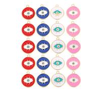 OATIPHO de Colgantes Diseño Clásico de Aleación para Collar 20 Piezas y Pulsera de Pestañas y Ojos, Accesorios DIY y Temporada Festiva Ideales para Creación de Joyas