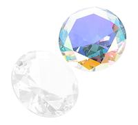 OATIPHO Decoración de Cristal Gemas Falsos 2 Pcs Accesorios para Fotos de Manicura Efecto de Refracción de Luz Uñas Diseño Multifacético para Estudio de Fotografía Accesorios de Joyería