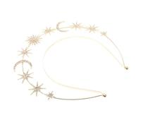OATIPHO Diadema Con Aro De Nuestra Señora Estrella y Luna Accesorio Cabello Para Mujeres y Niñas Para Festivales y Cosplay