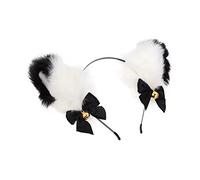 OATIPHO Diadema De Orejas De Gato Campana Dorada Accesorios De Cosplay Para Cumpleaños y Halloween Diadema De Pelo Animales Para Niñas y Mujeres