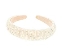 OATIPHO Diadema De Perlas Accesorios Para El Cabello Diadema De Borde Ancho De Mujer Banda De Pelo De Perlas Banda Para El Cabello De Las Chicas De Niñas Abdominales