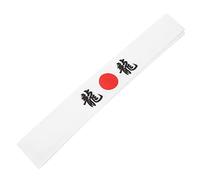 OATIPHO Diadema Japonesa Transpirable Decorativa Para Karate y Chef, Banda De Algodón Blanco Estampado De Dragón, Unisex, Para Deportes y Cocina, Accesorio Ligero y Absorbente