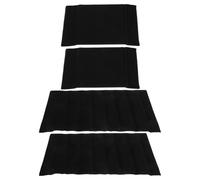 OATIPHO Divisores Acolchados para Bolsos de Cámara 4 Piezas Paneles de Terciopelo Negro Antichoque Organizador Ajustable para Compartimentos de Fotografía y Protección de Equipo