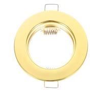 OATIPHO Embellecedor de Luz Empotrable de Hierro para Focos Mr16 y Gu10 Carcasa Metálica Dorada Resistente y Compatible Adecuado para Iluminación Empotrada Interiores Diseño Moderno y