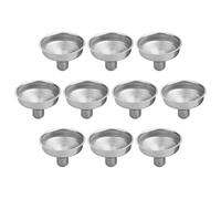 OATIPHO Embudo Pequeño Multiusos de Acero Inoxidable para Llenado de Aceite y Almacenamiento 10 Piezas, Adecuado para Cocina y Hogar, Accesorio Práctico y Duradero