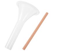 OATIPHO Embutidora Manual para Salchichas Hecha a Mano en Casa, Juego Portátil con Tubos de Plástico Nº 22 para Tripas de Cerdo y Palitos de Madera, Herramienta para Rellenar Reutilizable