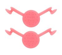 OATIPHO Entrenador de Sonrisa Facial 2piezas de Silicona Rosa para Corrección de Sonrisa y Mejora de Contornos Faciales, Herramienta de Ejercicio Facial para Mujeres y Niñas