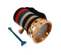 OATIPHO Equipo De Moxibustión Olla De Moxibustión Portátil Quemador De Moxa De Bambú Herramienta Cuidado Corporal Para Uso Casa o Terapias Alternativas