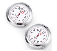 OATIPHO Esfera de Reloj de Cuarzo para Enfermera, Accesorio de Reloj de Bolsillo DIY, Material Vidrio Transparente, Tamaño Pequeño, Uso Diario Médico, 2 Piezas Estilo Aleatorio