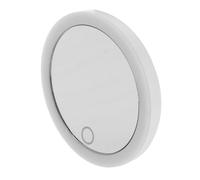 OATIPHO Espejo de Maquillaje LED Recargable con Luz Natural Aumento y Triple Ventosa Espejo Portátil con Luz para Tocador y Viaje para Baño y Escritorio