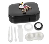 OATIPHO Estuche de Lentes de Contacto Flamingo Organizador Adorable de Lentes Caja de Almacenamiento y Práctica Resistentes y Duraderos para y Uso Diario