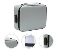 OATIPHO Estuche Ignífugo de 3 Capas para Documentos con Cerradura Bolsa Organizadora de Archivos y Viaje Gran Capacidad Color Gris Multifuncional para Pasaporte y Certificados