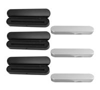 OATIPHO Estuche Metálico Rectangular para Bolígrafos 6 Unidades Interior Acolchado Organizador Multifunción Portátil para Lápices Escolares y Accesorios Práctico para Transporte y