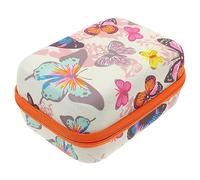 OATIPHO Estuche para Aceites Esenciales y Frascos De Perfume 1 Unidad 12 Compartimentos Tamaño Mediano Bolsa Portátil Cremallera Naranja para Viajes y Almacenamiento Seguros