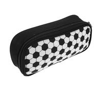 OATIPHO Estuche para Lápices de Fútbol Americano Grande y Cuadrado Material Escolar Adolescentes Poliéster Resistente Organizador Portátil Sola Capa Diseño Deportivo Llamativo