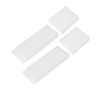 OATIPHO Estuche para Raspadores de Lengua Blanco de Plástico, Caja Limpia Lenguas Ligera y Conveniente para Uso Diario y Viajes, 2 Piezas Elegantes y Funcionales