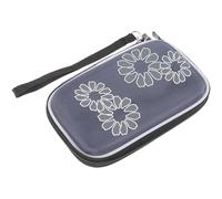 OATIPHO Estuche Rígido para Disco Duro Portátil de 25 Pulgadas Funda Protectora EVA Diseño Impreso Azul Oscuro Caja de Almacenamiento Resistente y Bolsa para Accesorios Digitales