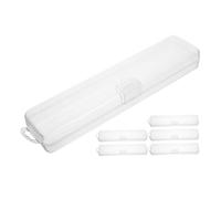 OATIPHO Estuche Transparente Para Cepillos De Dientes y Pasta De Dientes 6 Unidades Portátil Compacto Hermético Para Viaje y Uso Doméstico Material Pp