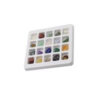 OATIPHO Fichas Caídas 1 Paquete 20 Piezas Cristal Curativo Piedra Preciosa Infundida De Piedras Preciosas De Los Chakras Piedras Preciosas Pulidas Irregulares Alumno Mineral Material