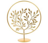 OATIPHO Figura Decorativa de Hierro Dorado Hoja, Escultura Artística de Mesa Metálica 1 Pieza, Adorno Creativo para Decoración de Escritorio y Sala, Adecuado para Hogar y Oficina