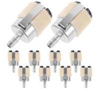 OATIPHO Filtro de Combustible para Motosierra 52/58 de Metal y Lana, 10 Piezas Reemplazables para Jardín y Herramienta de Corte, Filtro de Gasolina Duradero y Eficaz para Motor