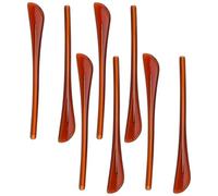 OATIPHO Fundas Antideslizantes para Patillas de Gafas 4 Pares Plástico Café 14 MM Cubiertas de Repuesto para Patillas de Gafas de Sol Accesorios para Reparación y Agarre Seguro en