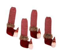 OATIPHO Fundas para Patas de Silla de Tela Tejida 4 Piezas Diseño Hombre del Bosque Rojo Oscuro Protectores Antideslizantes y Silenciosos para Decoración y Protección de Suelos