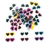 OATIPHO Gafas De Sol Mini Corazón De Resina Multicolor 40 Adornos Diy Para Fundas De Teléfono