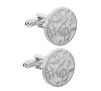 OATIPHO Gemelos Redondos de Nota Musical para Camisa Francesa Accesorios de Joyería Musical Decorativa para Amantes Música para Reuniones y Eventos Formales