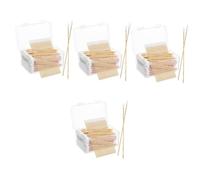 OATIPHO Hisopos De Algodón De Precisión Con Punta Pequeña Para Limpieza De Uñas Hisopos Secos Para Fines Cosméticos Removedor Aplicador Bastoncillos De Algodón 500 piezas*4