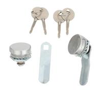 OATIPHO Juego de 2 Cerraduras de Leva para Armarios con Núcleo de Llave Cruzada, Aleación de Zinc Resistente, Pestillo Giratorio, Compatible para Cajas de Distribución y Muebles