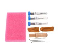 OATIPHO Kit de Agujas para Fieltrar Mango de Madera Almohadilla de Trabajo 23 Piezas para Manualidades DIY de Fieltro de Lana Herramientas para Fieltrar para Principiantes y Proyectos