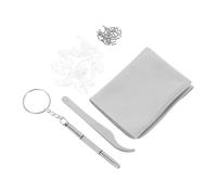 OATIPHO Kit de Reparación de Gafas con Destornillador de Repuesto Incluyendo Tornillos Almohadillas de Silicona Nariz Pinzas para Ajustar Gafas para Reparaciones Casa