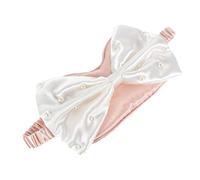 OATIPHO Ligera de Perlas con Lazo para Dormir Suave y Cómodo para Mujeres Bloquea la Luz y la