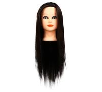 OATIPHO Maniquí de Peluquería Sintético con Soporte Cabeza Práctica para Estilismo y Formación Cosmetología para Trenzado Corte y Peinados Salones y Escuelas