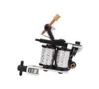 OATIPHO Máquina de Tatuar de Bobina Diseño de Cráneo 10 Vueltas Marco de Hierro Galvanizado Herramienta para Delineado Sombreado y Tatuajes de Tótem Ergonómica para Profesionales y Aficionados