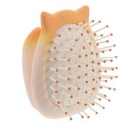 OATIPHO masajeador con perilla de plástico peine niña peine de masaje del cuero cabelludo para el cabello cepillo de cuero cabelludo de salón Yellow