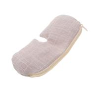 OATIPHO Máscara de ojo salado comprimir ojos secos calor cubierta de seda para dormir máscara de ojo caliente de compresión caliente reutilizable calentador de ojos tela Beige