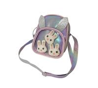 OATIPHO Mochila Brillante para Niño Niña Bandolera De Diseño Creativo para Almacenamiento y Uso Escolar Patrones De Conejito
