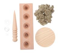 OATIPHO Molde para Conos de Moxa de Maciza Manual para DIY Moxa Roll y Cono Material de Haya Ecológico Suave y Seguro Herramienta para Terapia Moxibustión Casa