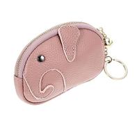 OATIPHO Monedero Pequeño Cremallera Elefante Divertido, Cartera Ligera de Tejido Resistente, Bolsa Rosa Lavanda para Mujer, Adecuado para Guardar Joyas y Objetos Pequeños, Monedero